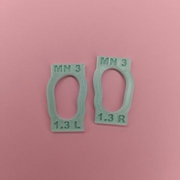Кольца для прижимания кожи, для Monst, #3 Классика Туфли, на кожу 1.3 мм MN-R-CL3-13 фото